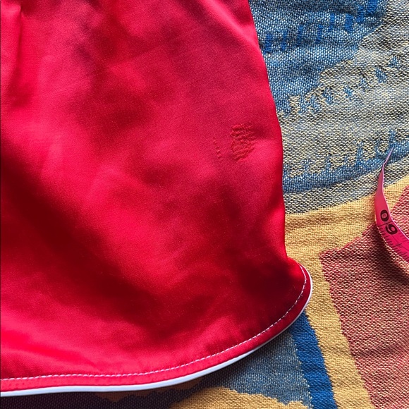 Zara Retro Red Shorts with White Piping - Picture 8 of 10